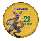 Australia Rugby Custom Spare Tire Cover Glory Be To Wallabies Simple Pattern - Aussie Hoodie