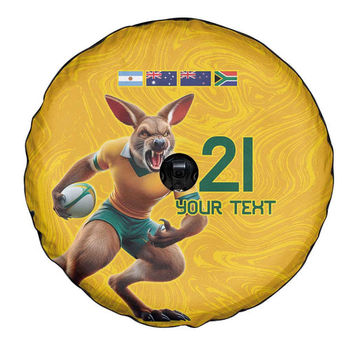 Australia Rugby Custom Spare Tire Cover Glory Be To Wallabies Simple Pattern - Aussie Hoodie