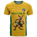 Australia Rugby Custom T Shirt Glory Be To Wallabies Simple Pattern - Aussie Hoodie