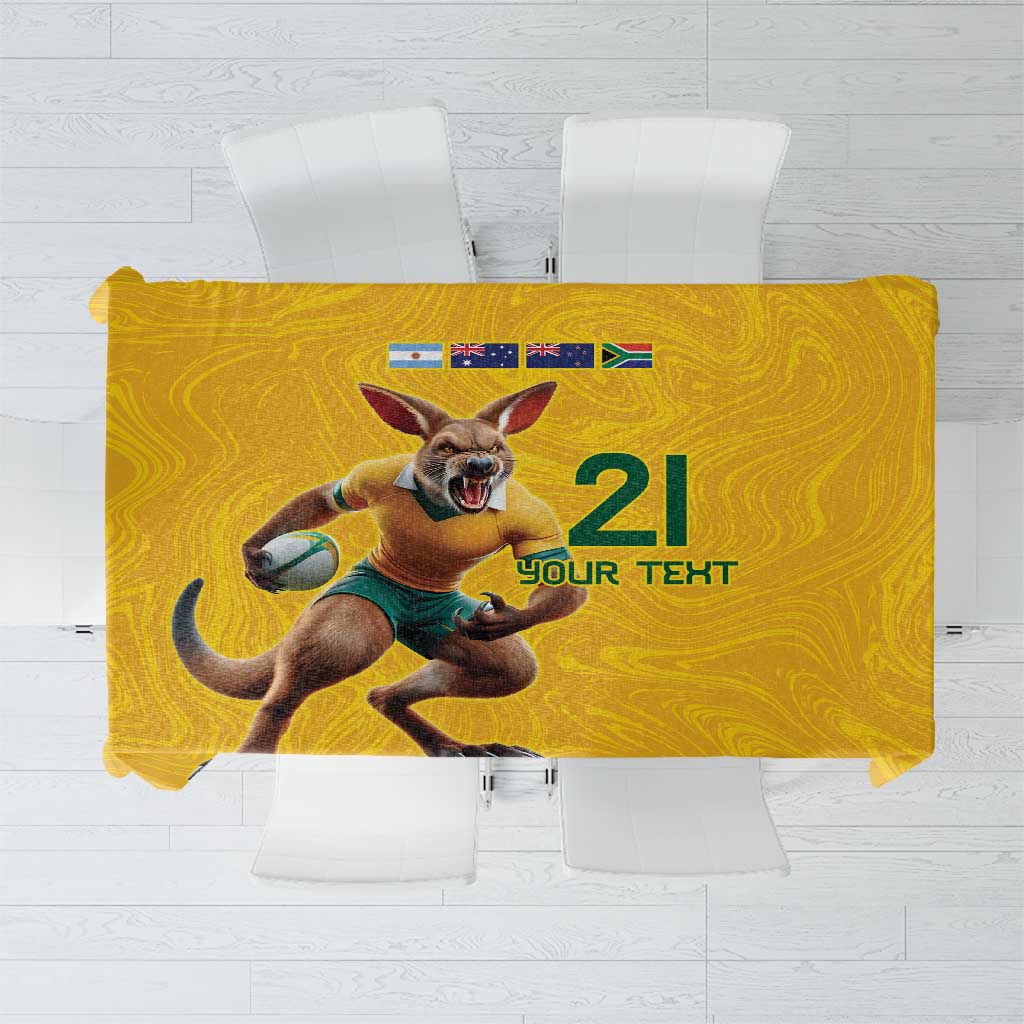 Australia Rugby Custom Tablecloth Glory Be To Wallabies Simple Pattern - Aussie Hoodie