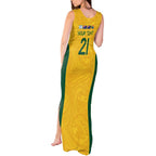 Australia Rugby Custom Tank Maxi Dress Glory Be To Wallabies Simple Pattern - Aussie Hoodie