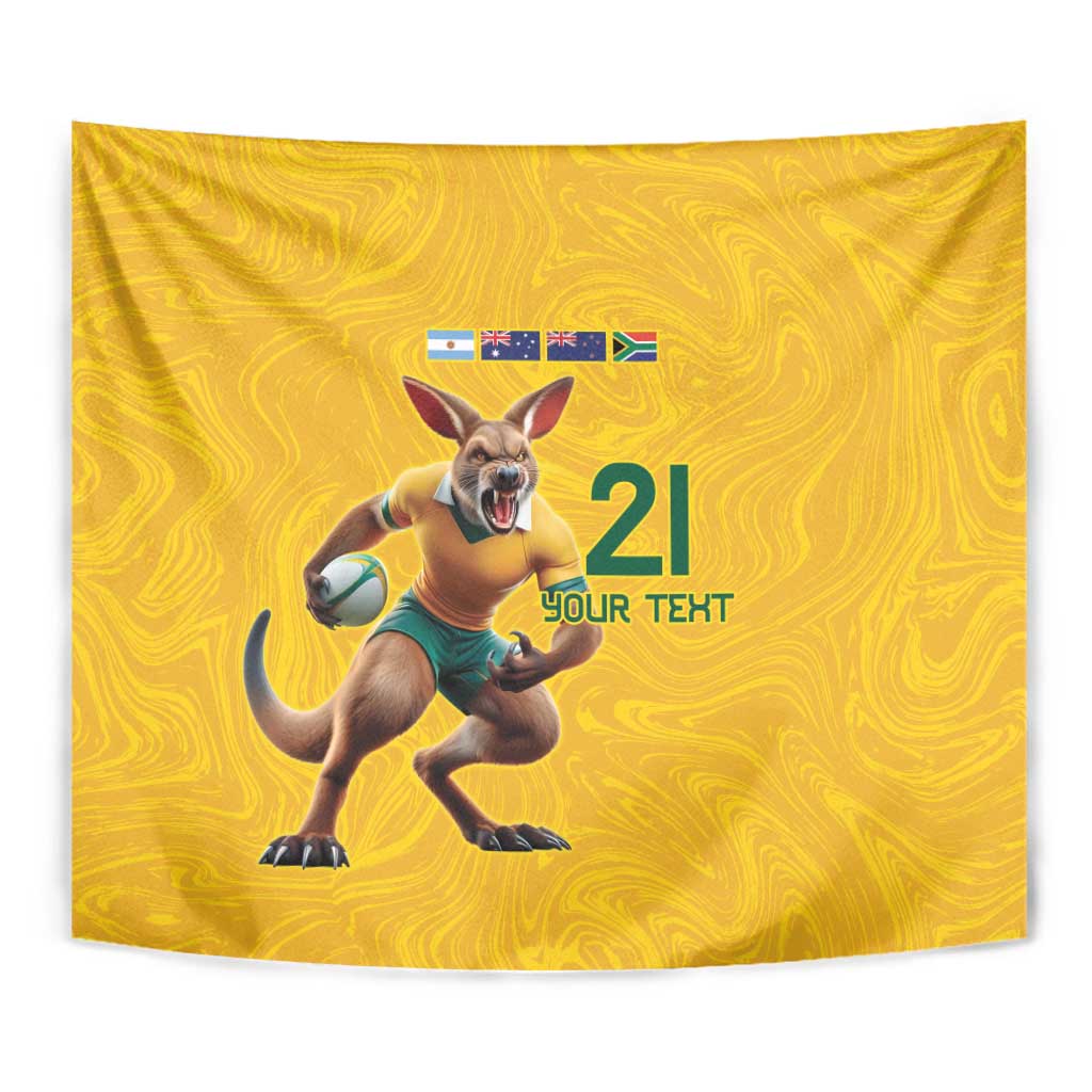 Australia Rugby Custom Tapestry Glory Be To Wallabies Simple Pattern - Aussie Hoodie