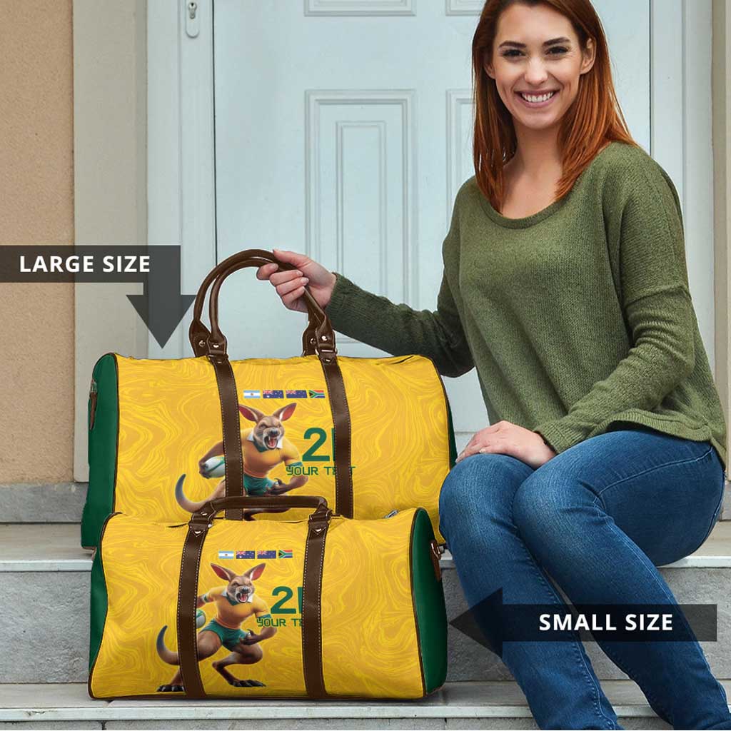 Australia Rugby Custom Travel Bag Glory Be To Wallabies Simple Pattern - Aussie Hoodie
