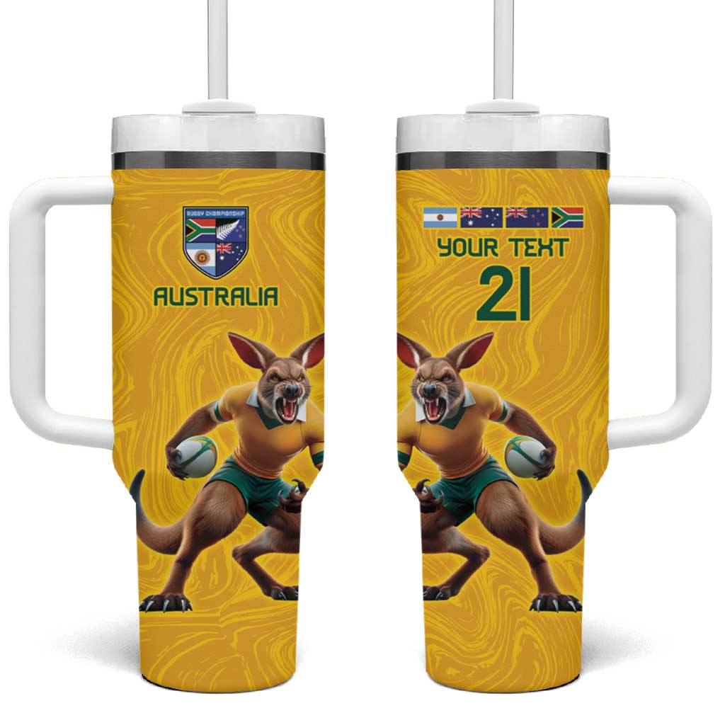 Australia Rugby Custom Tumbler With Handle Glory Be To Wallabies Simple Pattern - Aussie Hoodie