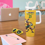 Australia Rugby Custom Tumbler With Handle Glory Be To Wallabies Simple Pattern - Aussie Hoodie