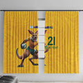 Australia Rugby Custom Window Curtain Glory Be To Wallabies Simple Pattern - Aussie Hoodie