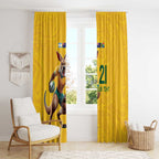 Australia Rugby Custom Window Curtain Glory Be To Wallabies Simple Pattern - Aussie Hoodie