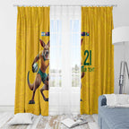 Australia Rugby Custom Window Curtain Glory Be To Wallabies Simple Pattern - Aussie Hoodie