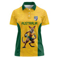 Australia Rugby Custom Women Polo Shirt Glory Be To Wallabies Simple Pattern - Aussie Hoodie