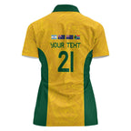 Australia Rugby Custom Women Polo Shirt Glory Be To Wallabies Simple Pattern - Aussie Hoodie