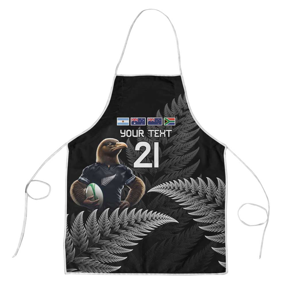 New Zealand Rugby Custom Apron Glory Be To Black Silver-fern - Aussie Hoodie