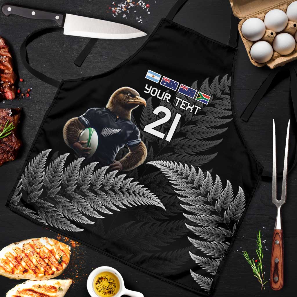 New Zealand Rugby Custom Apron Glory Be To Black Silver-fern - Aussie Hoodie