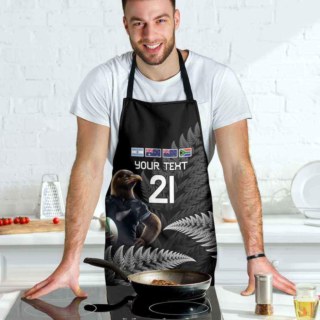 New Zealand Rugby Custom Apron Glory Be To Black Silver-fern - Aussie Hoodie