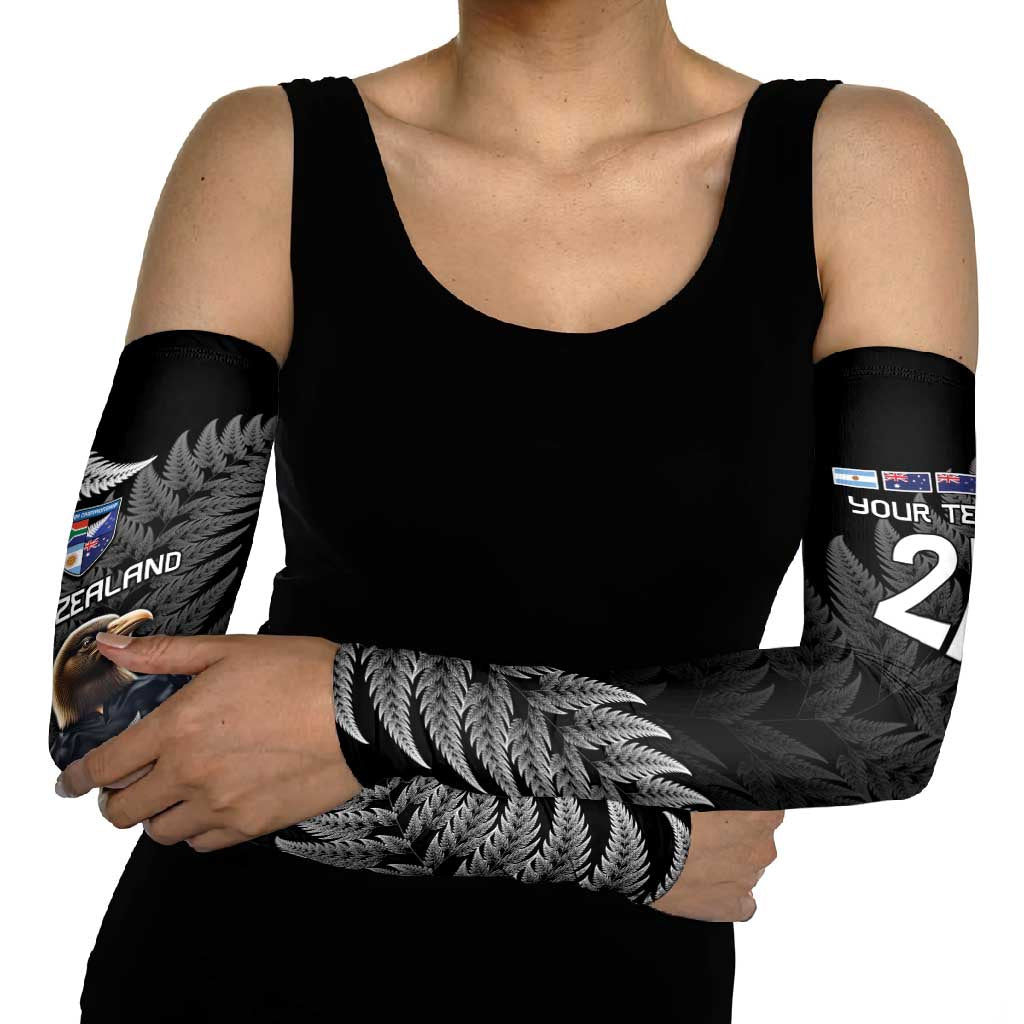 New Zealand Rugby Custom Arm Sleeves Glory Be To Black Silver-fern - Aussie Hoodie