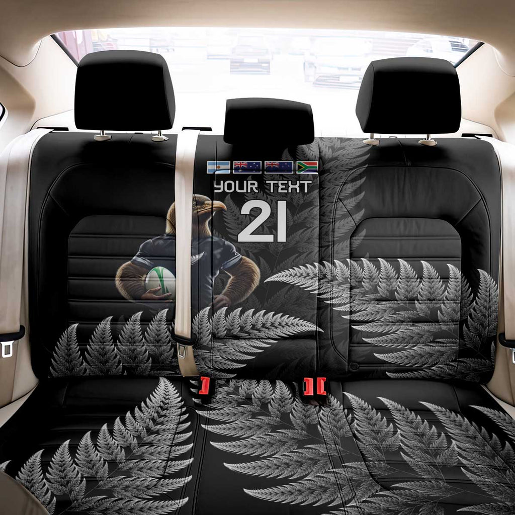 New Zealand Rugby Custom Back Car Seat Cover Glory Be To Black Silver-fern - Aussie Hoodie