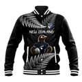 New Zealand Rugby Custom Baseball Jacket Glory Be To Black Silver-fern - Aussie Hoodie