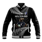 New Zealand Rugby Custom Baseball Jacket Glory Be To Black Silver-fern - Aussie Hoodie