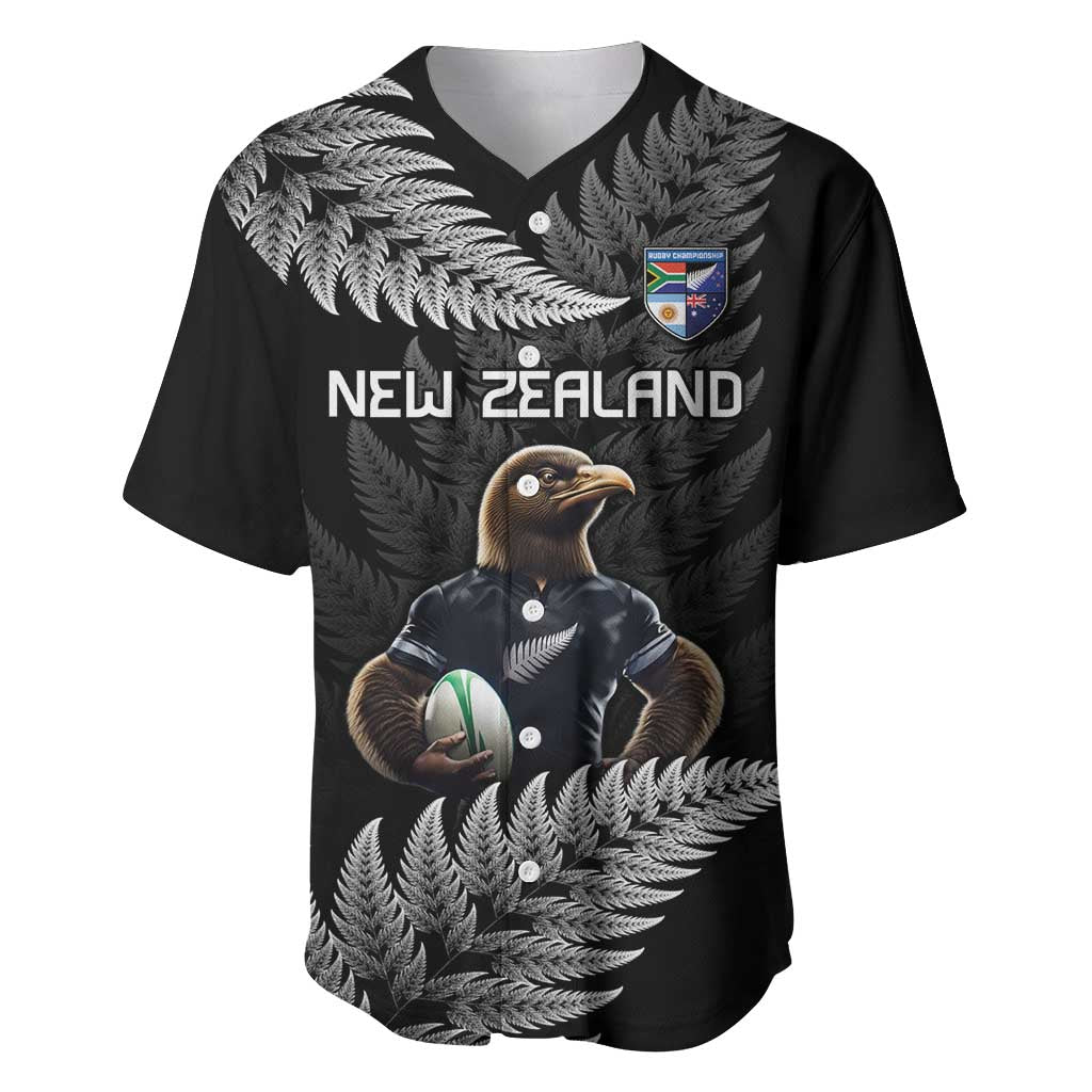 New Zealand Rugby Custom Baseball Jersey Glory Be To Black Silver-fern - Aussie Hoodie