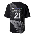 New Zealand Rugby Custom Baseball Jersey Glory Be To Black Silver-fern - Aussie Hoodie