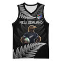 New Zealand Rugby Custom Basketball Jersey Glory Be To Black Silver-fern - Aussie Hoodie