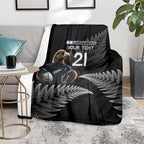 New Zealand Rugby Custom Blanket Glory Be To Black Silver-fern - Aussie Hoodie