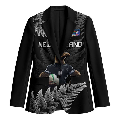 New Zealand Rugby Custom Blazer Glory Be To Black Silver-fern - Aussie Hoodie