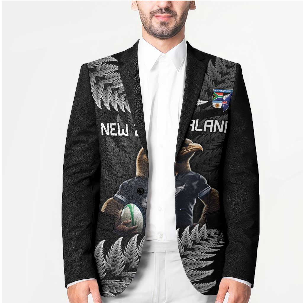 New Zealand Rugby Custom Blazer Glory Be To Black Silver-fern - Aussie Hoodie