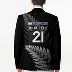 New Zealand Rugby Custom Blazer Glory Be To Black Silver-fern - Aussie Hoodie
