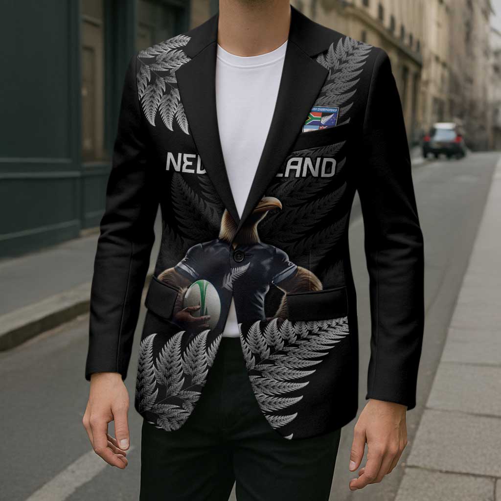 New Zealand Rugby Custom Blazer Glory Be To Black Silver-fern - Aussie Hoodie