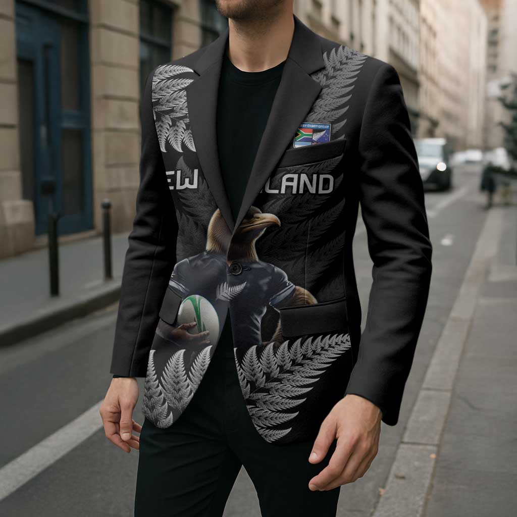 New Zealand Rugby Custom Blazer Glory Be To Black Silver-fern - Aussie Hoodie