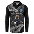 New Zealand Rugby Custom Button Sweatshirt Glory Be To Black Silver-fern - Aussie Hoodie