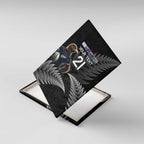 New Zealand Rugby Custom Canvas Wall Art Glory Be To Black Silver-fern - Aussie Hoodie