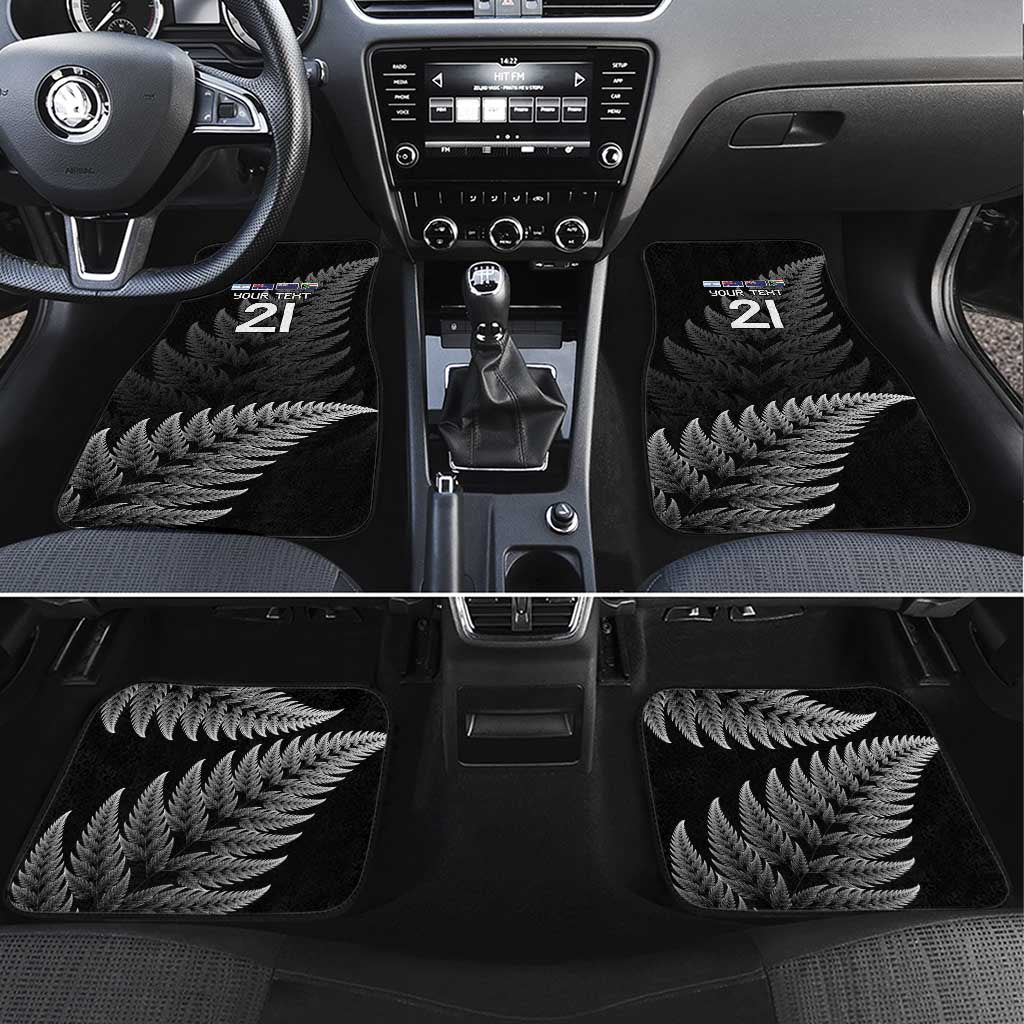 New Zealand Rugby Custom Car Mats Glory Be To Black Silver-fern - Aussie Hoodie