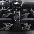New Zealand Rugby Custom Car Mats Glory Be To Black Silver-fern - Aussie Hoodie