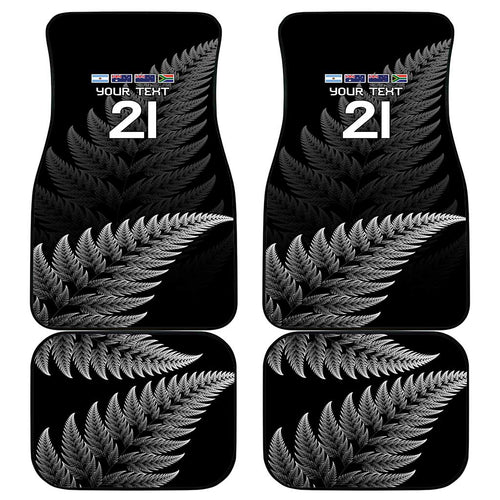 New Zealand Rugby Custom Car Mats Glory Be To Black Silver-fern - Aussie Hoodie