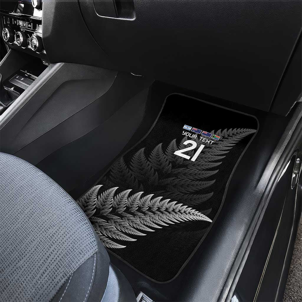 New Zealand Rugby Custom Car Mats Glory Be To Black Silver-fern - Aussie Hoodie