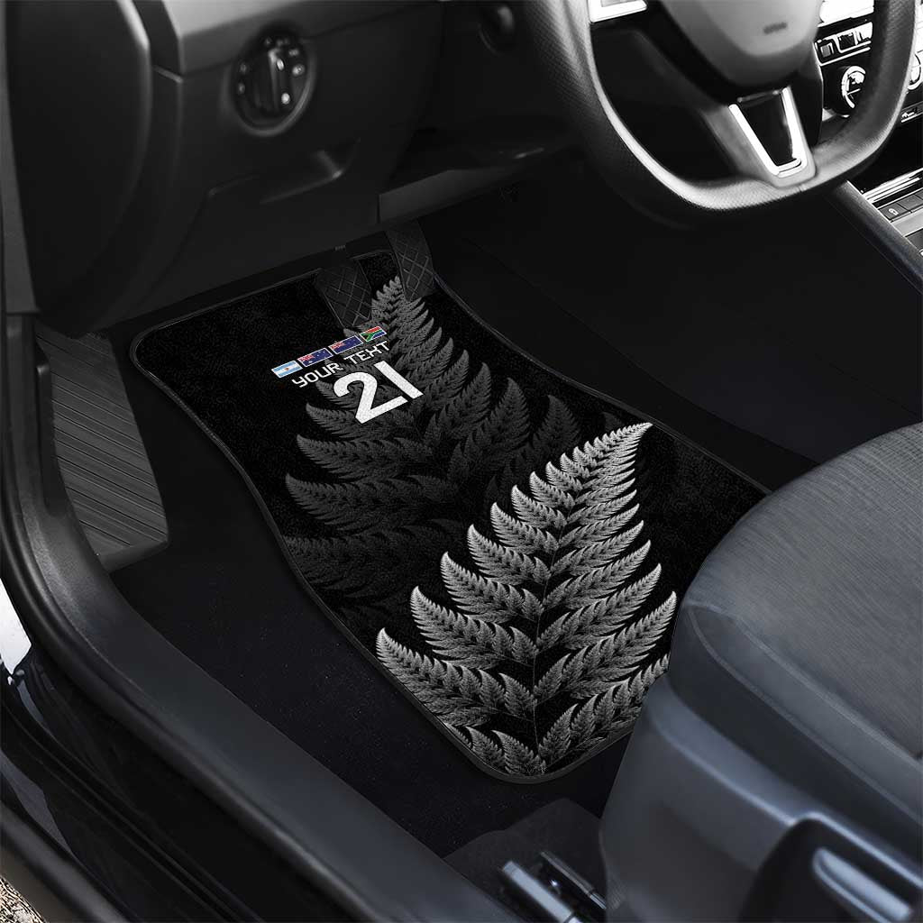 New Zealand Rugby Custom Car Mats Glory Be To Black Silver-fern - Aussie Hoodie