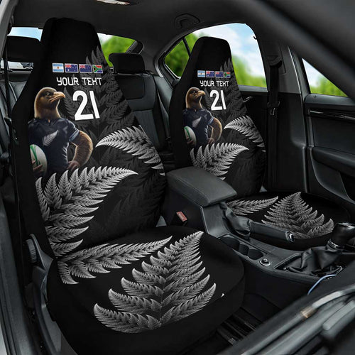 New Zealand Rugby Custom Car Seat Cover Glory Be To Black Silver-fern - Aussie Hoodie