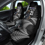 New Zealand Rugby Custom Car Seat Cover Glory Be To Black Silver-fern - Aussie Hoodie