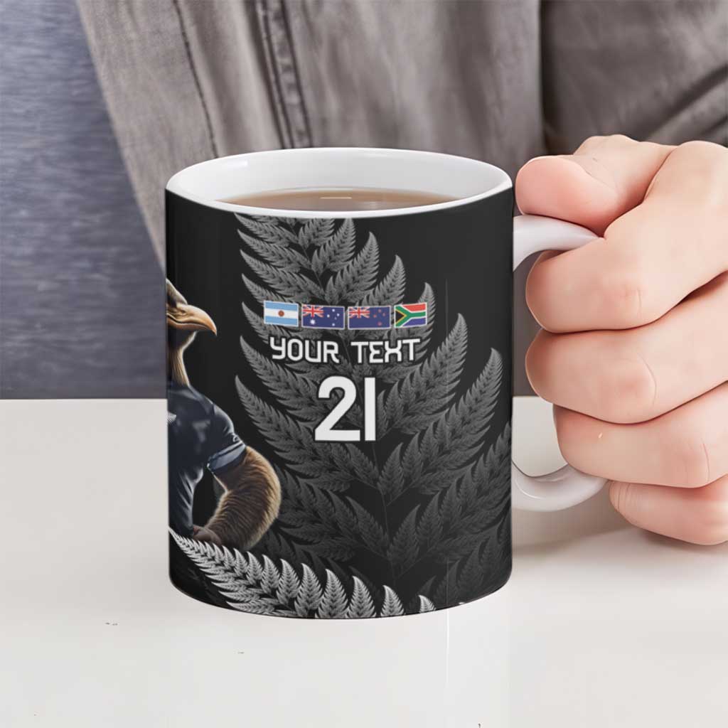 New Zealand Rugby Custom Ceramic Mug Glory Be To Black Silver-fern - Aussie Hoodie