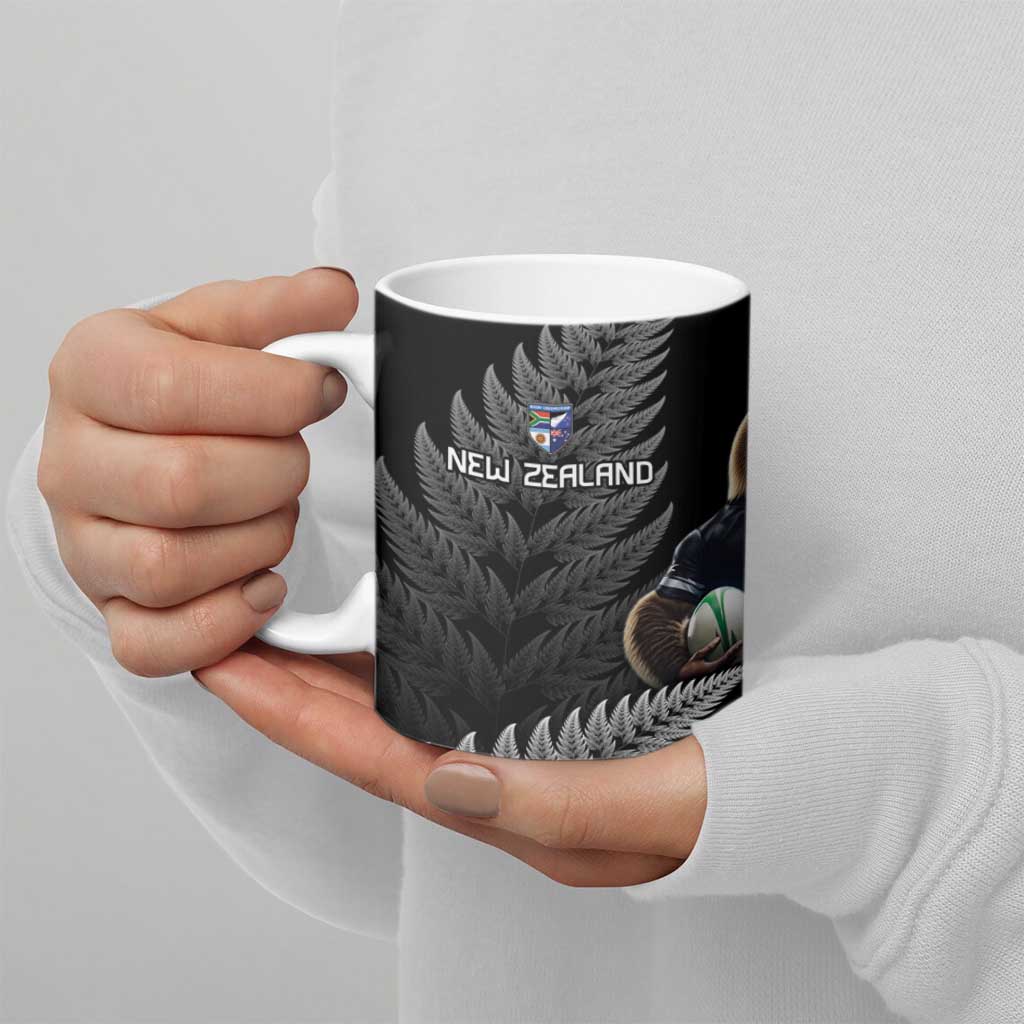 New Zealand Rugby Custom Ceramic Mug Glory Be To Black Silver-fern - Aussie Hoodie
