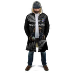 New Zealand Rugby Custom Cloak Glory Be To Black Silver-fern - Aussie Hoodie