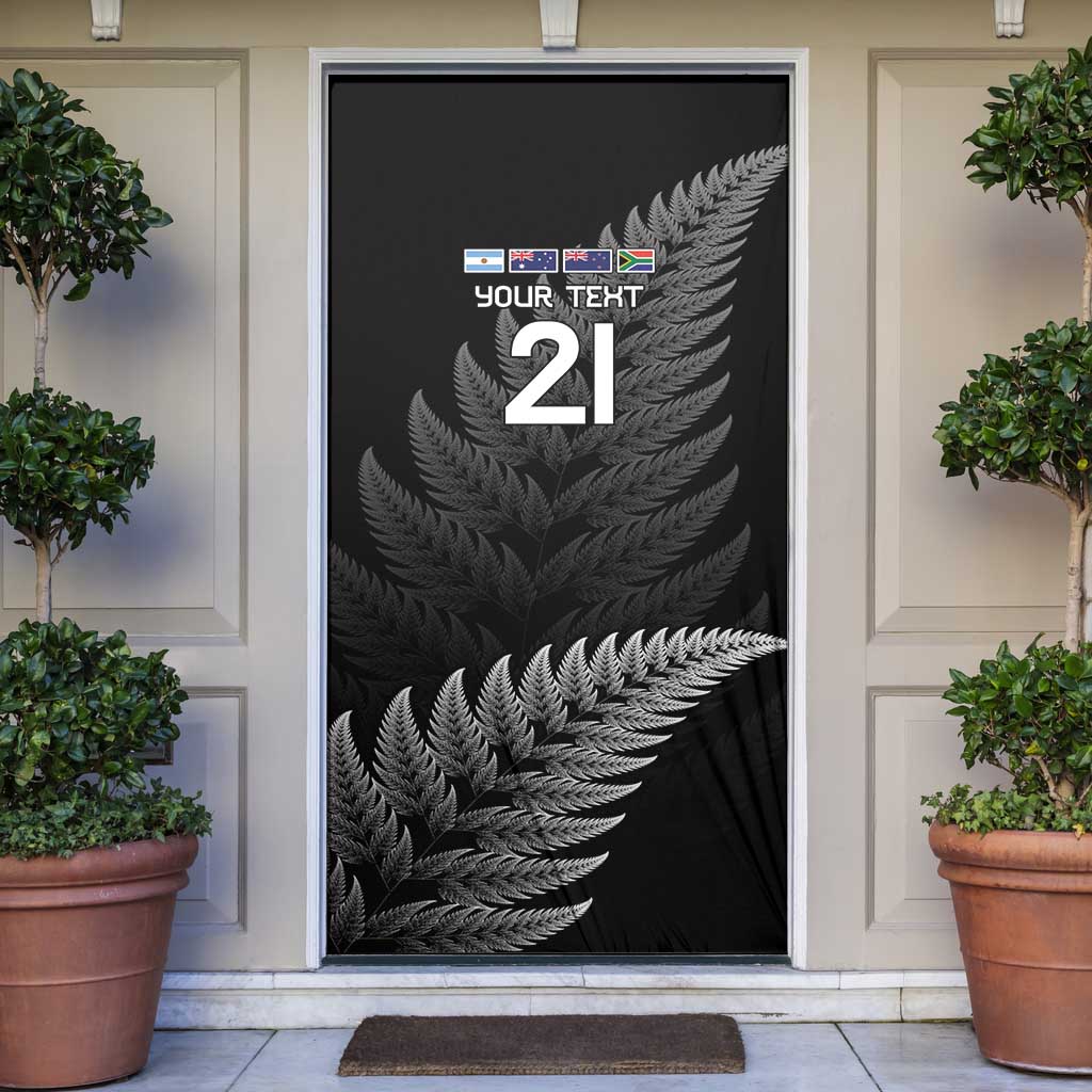 New Zealand Rugby Custom Door Cover Glory Be To Black Silver-fern - Aussie Hoodie
