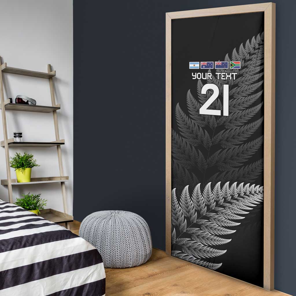 New Zealand Rugby Custom Door Cover Glory Be To Black Silver-fern - Aussie Hoodie