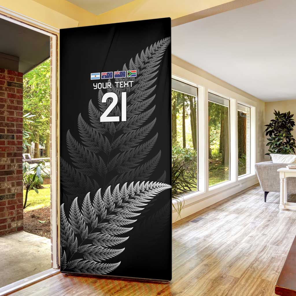 New Zealand Rugby Custom Door Cover Glory Be To Black Silver-fern - Aussie Hoodie