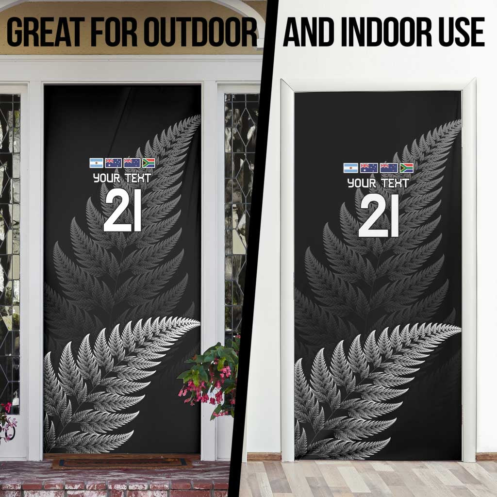 New Zealand Rugby Custom Door Cover Glory Be To Black Silver-fern - Aussie Hoodie