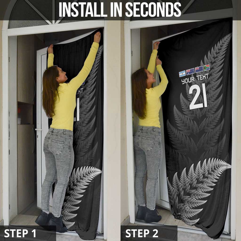 New Zealand Rugby Custom Door Cover Glory Be To Black Silver-fern - Aussie Hoodie