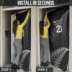 New Zealand Rugby Custom Door Cover Glory Be To Black Silver-fern - Aussie Hoodie