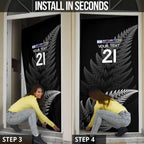 New Zealand Rugby Custom Door Cover Glory Be To Black Silver-fern - Aussie Hoodie
