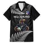New Zealand Rugby Custom Family Matching Mermaid Dress and Hawaiian Shirt Glory Be To Black Silver-fern - Aussie Hoodie